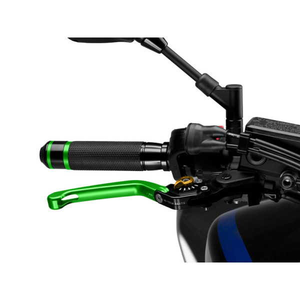 Puig Folding V3 Brake (Green Lever With Blue Selector) Gold